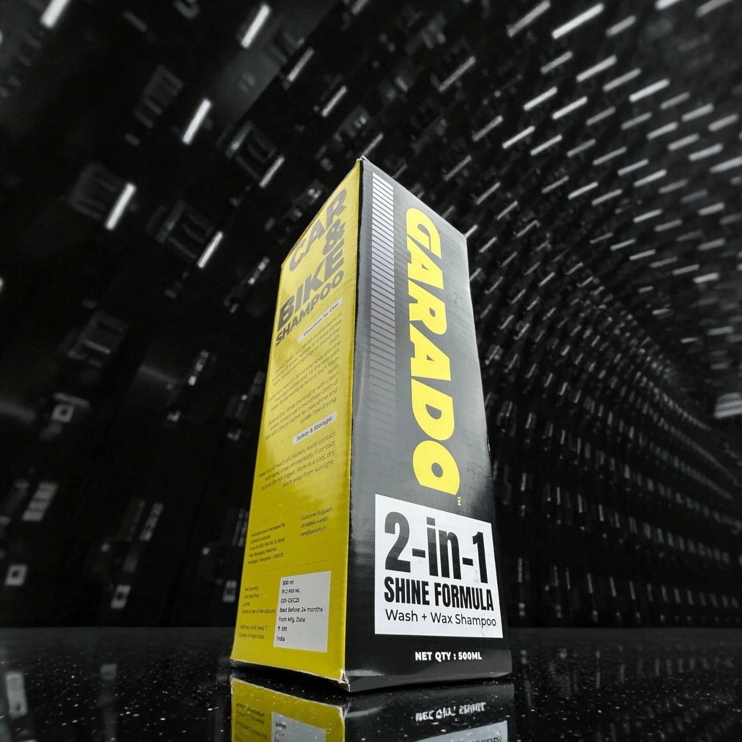 Garado 2-in-1 Shine Formula Car & Bike Wash + Wax Shampoo (500 ml)